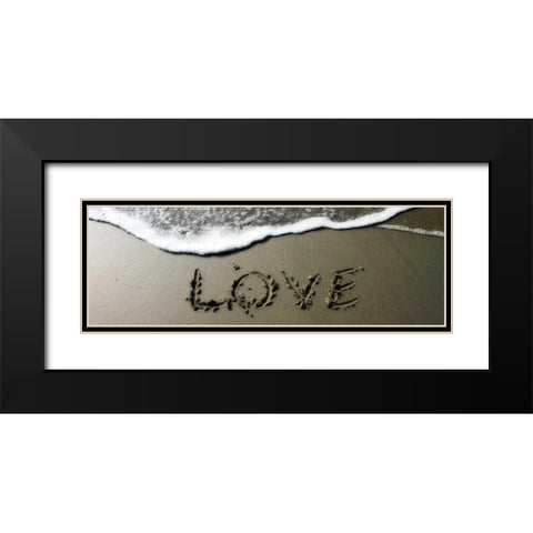Love Black Modern Wood Framed Art Print with Double Matting by Hausenflock, Alan