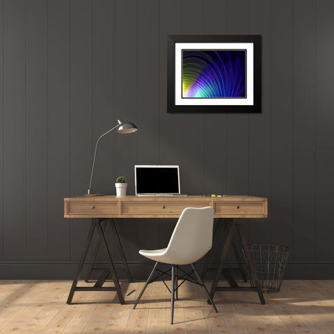 Arches of Color I Black Modern Wood Framed Art Print with Double Matting by Hausenflock, Alan