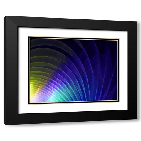 Arches of Color I Black Modern Wood Framed Art Print with Double Matting by Hausenflock, Alan