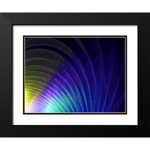 Arches of Color I Black Modern Wood Framed Art Print with Double Matting by Hausenflock, Alan