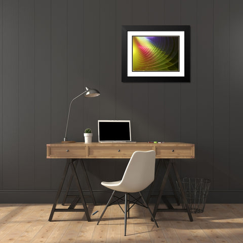 Arches of Color II Black Modern Wood Framed Art Print with Double Matting by Hausenflock, Alan