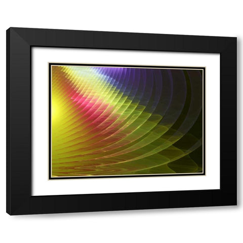 Arches of Color II Black Modern Wood Framed Art Print with Double Matting by Hausenflock, Alan