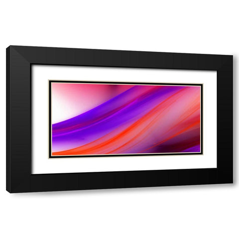 Flow II Black Modern Wood Framed Art Print with Double Matting by Hausenflock, Alan