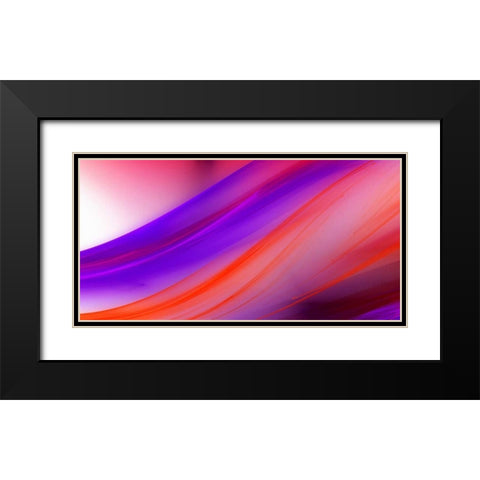 Flow II Black Modern Wood Framed Art Print with Double Matting by Hausenflock, Alan