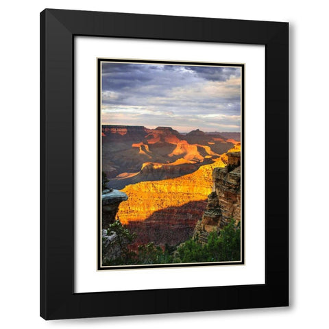 Mather Point Sunset V Black Modern Wood Framed Art Print with Double Matting by Hausenflock, Alan