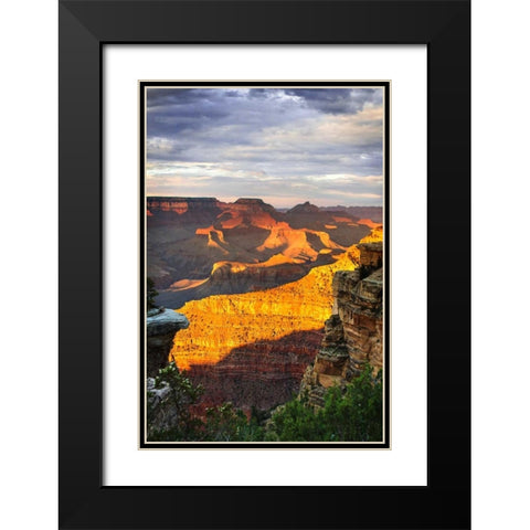 Mather Point Sunset V Black Modern Wood Framed Art Print with Double Matting by Hausenflock, Alan