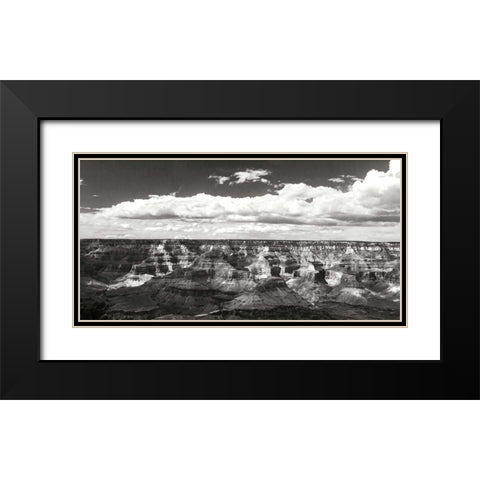 The Canyon Wall II Black Modern Wood Framed Art Print with Double Matting by Hausenflock, Alan