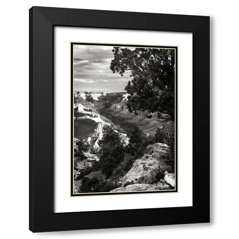 Canyon Gorge I Black Modern Wood Framed Art Print with Double Matting by Hausenflock, Alan
