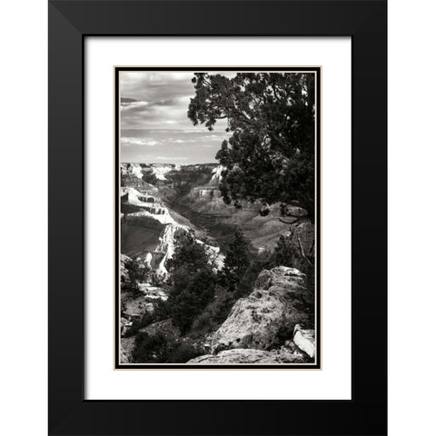 Canyon Gorge I Black Modern Wood Framed Art Print with Double Matting by Hausenflock, Alan