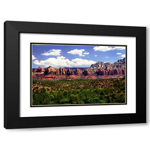 Red Rock Canyon I Black Modern Wood Framed Art Print with Double Matting by Hausenflock, Alan