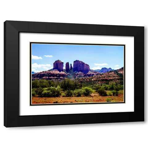 Cathedral Rock I Black Modern Wood Framed Art Print with Double Matting by Hausenflock, Alan