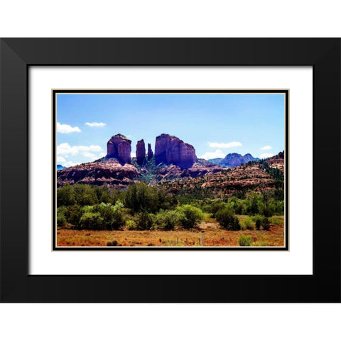 Cathedral Rock I Black Modern Wood Framed Art Print with Double Matting by Hausenflock, Alan