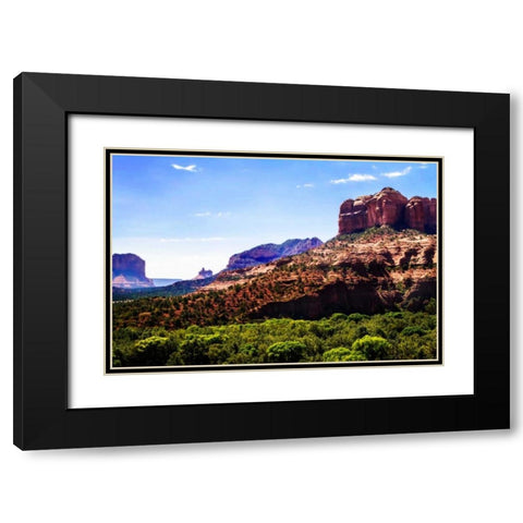 Cathedral Rock II Black Modern Wood Framed Art Print with Double Matting by Hausenflock, Alan