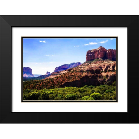 Cathedral Rock II Black Modern Wood Framed Art Print with Double Matting by Hausenflock, Alan