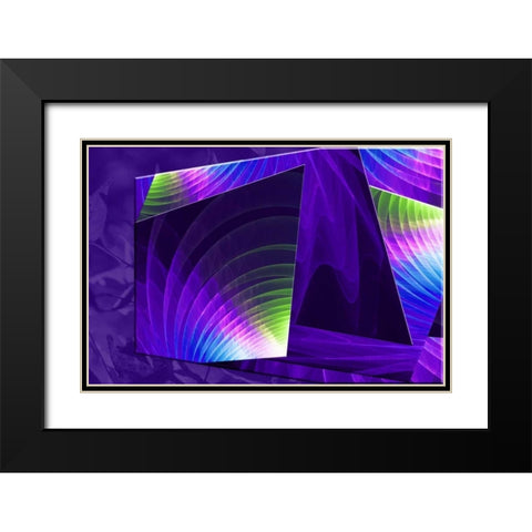 Colorful Planes II Black Modern Wood Framed Art Print with Double Matting by Hausenflock, Alan