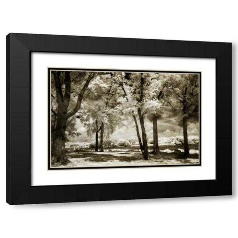Cobb Island Channel I Black Modern Wood Framed Art Print with Double Matting by Hausenflock, Alan