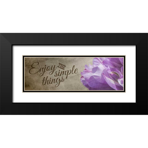 Simple Things Black Modern Wood Framed Art Print with Double Matting by Hausenflock, Alan