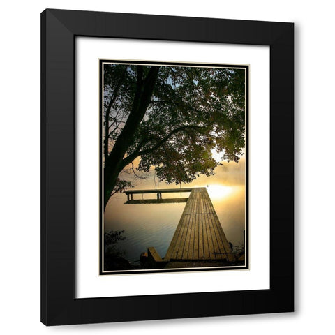 Morning Colors Black Modern Wood Framed Art Print with Double Matting by Hausenflock, Alan