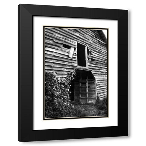 Falling Down Black Modern Wood Framed Art Print with Double Matting by Hausenflock, Alan