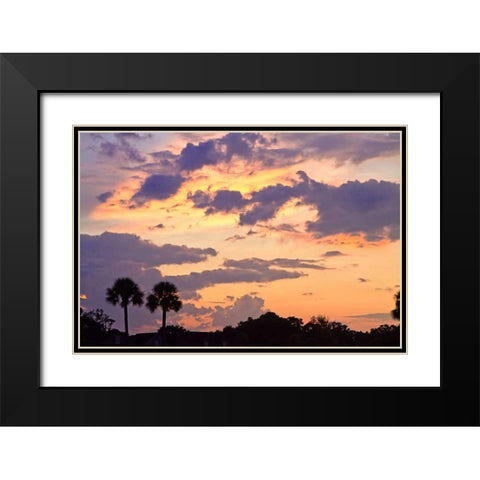 San Marcos Sunset III Black Modern Wood Framed Art Print with Double Matting by Hausenflock, Alan