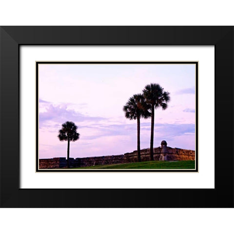 Castillo II Black Modern Wood Framed Art Print with Double Matting by Hausenflock, Alan