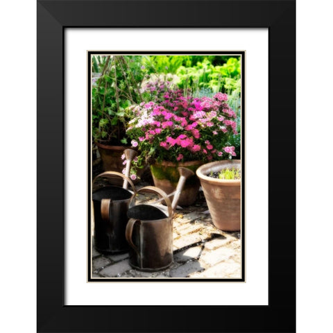 The Garden Nook III Black Modern Wood Framed Art Print with Double Matting by Hausenflock, Alan