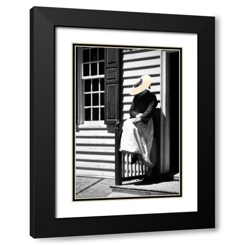 Waiting Black Modern Wood Framed Art Print with Double Matting by Hausenflock, Alan