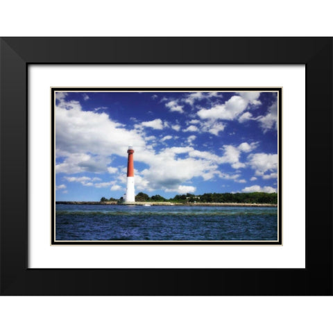Barnegat Bay Light I Black Modern Wood Framed Art Print with Double Matting by Hausenflock, Alan