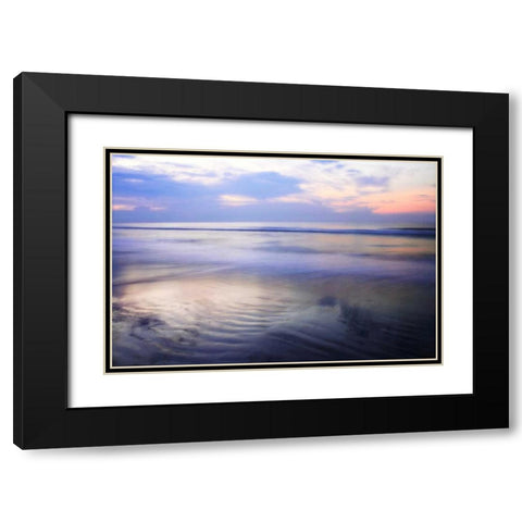 Soft Shore I Black Modern Wood Framed Art Print with Double Matting by Hausenflock, Alan
