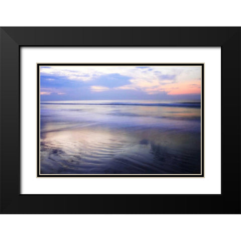 Soft Shore I Black Modern Wood Framed Art Print with Double Matting by Hausenflock, Alan
