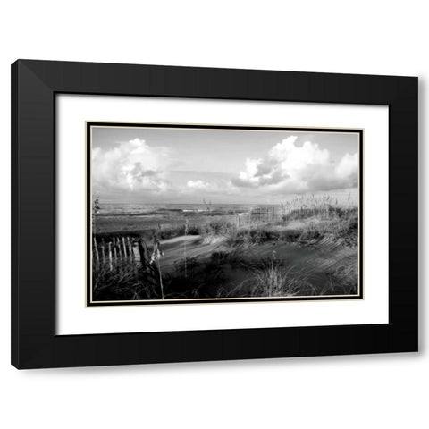 Dunes II Black Modern Wood Framed Art Print with Double Matting by Hausenflock, Alan