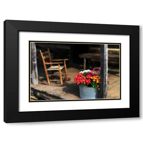That Ol Rockin Chair I Black Modern Wood Framed Art Print with Double Matting by Hausenflock, Alan