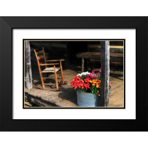 That Ol Rockin Chair I Black Modern Wood Framed Art Print with Double Matting by Hausenflock, Alan