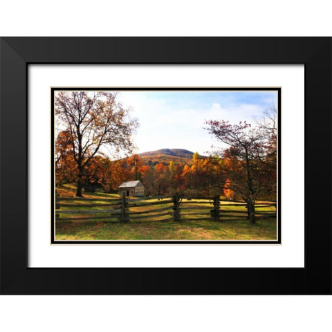 Homestead I Black Modern Wood Framed Art Print with Double Matting by Hausenflock, Alan