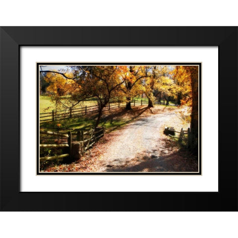 Autumn on Kent Farm II Black Modern Wood Framed Art Print with Double Matting by Hausenflock, Alan