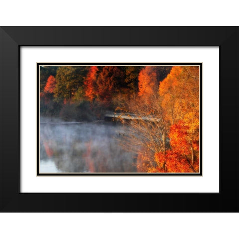 Cold Autumn Morning II Black Modern Wood Framed Art Print with Double Matting by Hausenflock, Alan