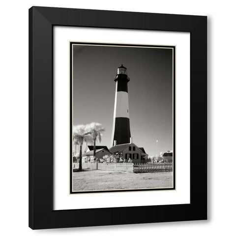 Tybee Island Lighthouse Black Modern Wood Framed Art Print with Double Matting by Johnson, George