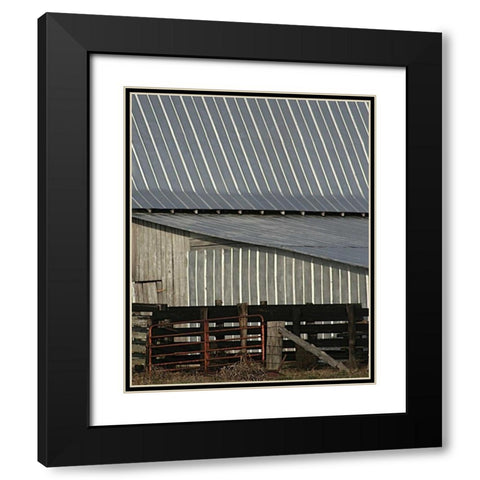 Big Barn I Black Modern Wood Framed Art Print with Double Matting by Larson, Scott