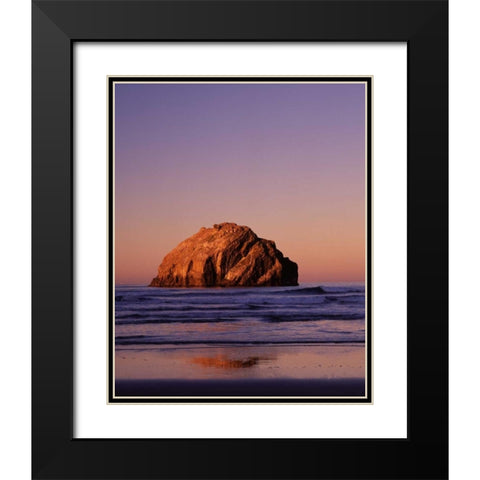 Bandon I Black Modern Wood Framed Art Print with Double Matting by Leahy, Ike