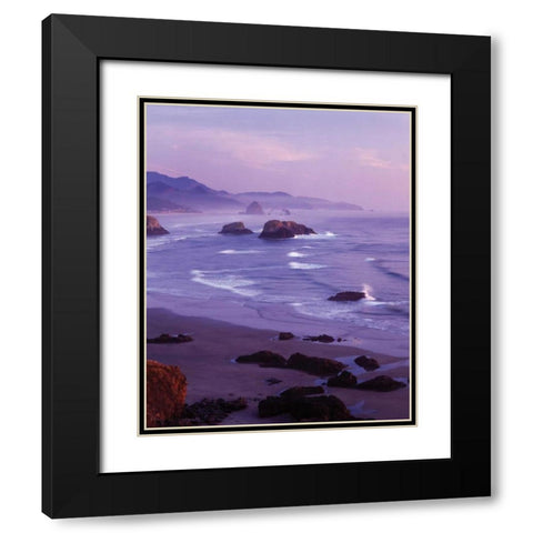 Ecola State Park I Black Modern Wood Framed Art Print with Double Matting by Leahy, Ike