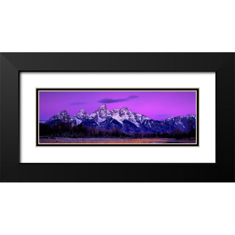 Grand Teton National Park X Black Modern Wood Framed Art Print with Double Matting by Leahy, Ike