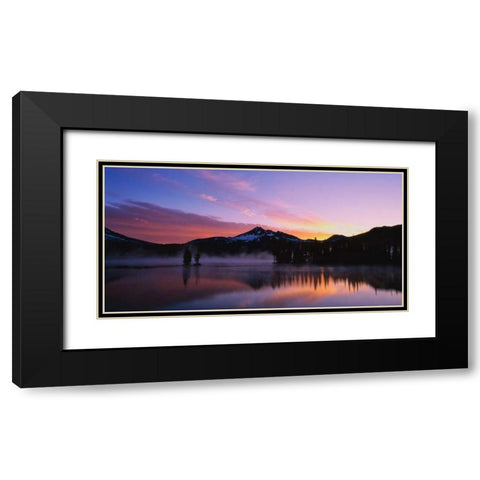 Broken Top III Black Modern Wood Framed Art Print with Double Matting by Leahy, Ike