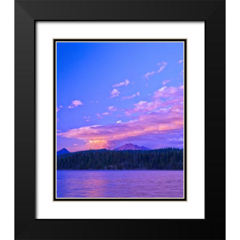 Broken Top V Black Modern Wood Framed Art Print with Double Matting by Leahy, Ike