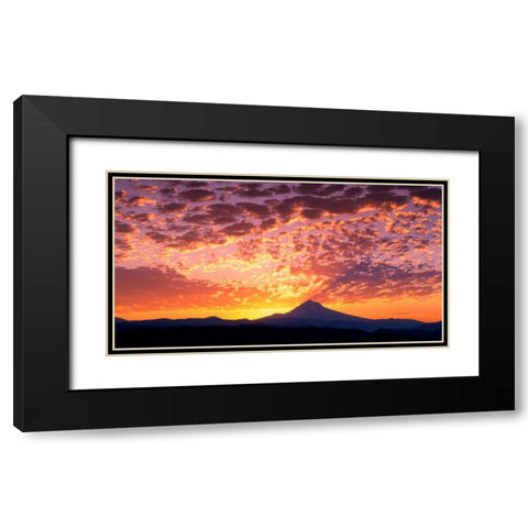 Mt. Hood XXIII Black Modern Wood Framed Art Print with Double Matting by Leahy, Ike