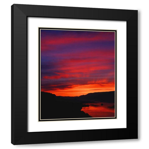 Columbia River Gorge IV Black Modern Wood Framed Art Print with Double Matting by Leahy, Ike