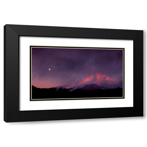 Mt. Hood XXIX Black Modern Wood Framed Art Print with Double Matting by Leahy, Ike