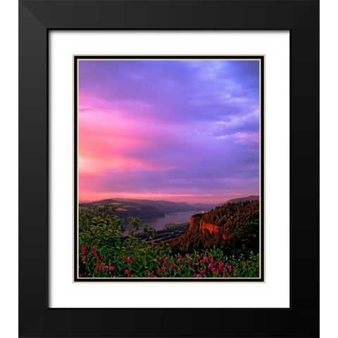 Columbia River Gorge IX Black Modern Wood Framed Art Print with Double Matting by Leahy, Ike