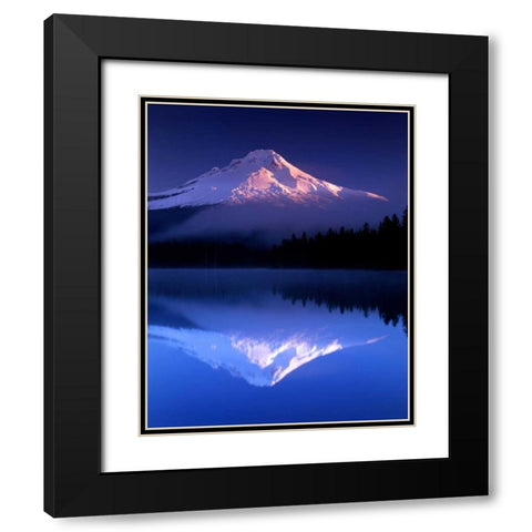 Peace Black Modern Wood Framed Art Print with Double Matting by Leahy, Ike