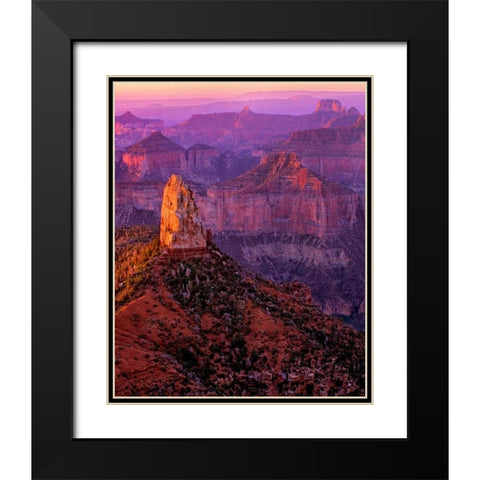 Mt. Hayden I Black Modern Wood Framed Art Print with Double Matting by Leahy, Ike