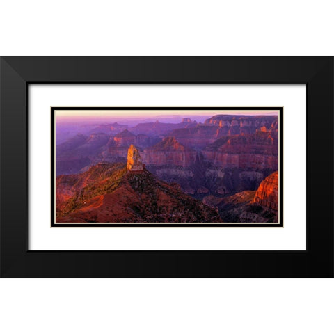 Mt. Hayden II Black Modern Wood Framed Art Print with Double Matting by Leahy, Ike